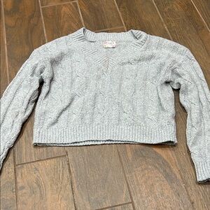 Pink Republic Light Gray V-Neck Sweater